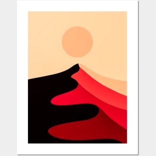 Red sand peak Posters and Art